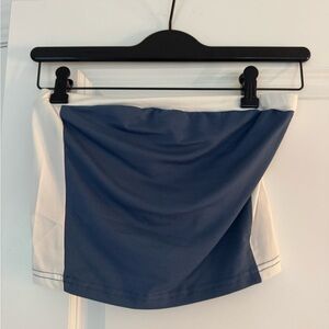 SHEIN Blue and White Crop Top